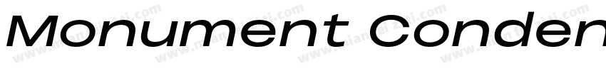 Monument Condensed Italic字体转换
